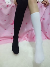 Soft cute 5 black and white socks(16)